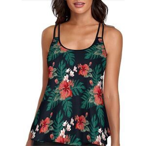 NEW Tankini Swimsuits Flowy Swimwear Bathing Suit TOP ONLY 2X